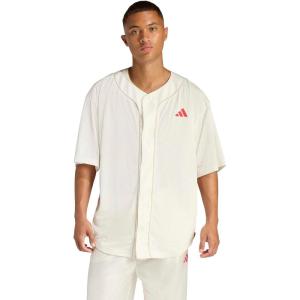 imageadidas Men Stadium Seasonal Basketball ShirtOff WhitePure Ruby