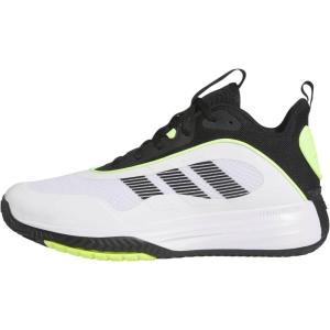 imageadidas Mens Own The Game 30 Basketball ShoeWhiteBlackLucid Lemon