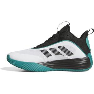 imageadidas Mens Own The Game 30 Basketball ShoeWhiteBlackPure Teal