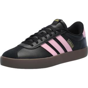 imageadidas Mens VL Court 30 ShoeBlackTrue PinkGold Metallic