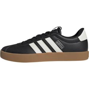 imageadidas Mens VL Court 30 ShoeBlackWhiteSilver Metallic