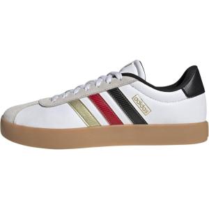 imageadidas Mens VL Court 30 ShoeWhiteBlackGold Metallic