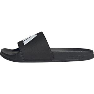 imageadidas Unisex Adult Adilette Shower Slip On SlidesBlackWhiteBlack