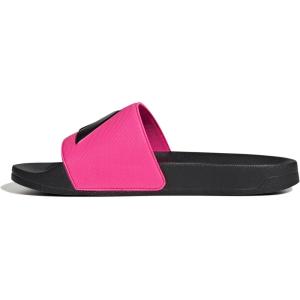 imageadidas Unisex Adult Adilette Shower Slip On SlidesShock PinkBlackBlack