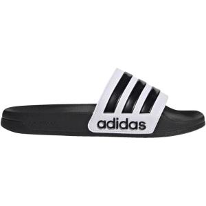 imageadidas Unisex Adult Adilette Shower Slip On SlidesWhiteBlackBlack2023