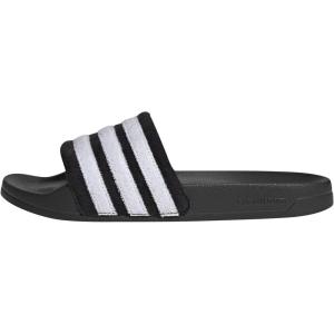 imageadidas UnisexAdult Adilette Noshower Slide SandalBlackWhiteWhite