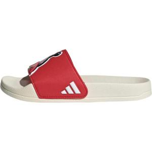 imageadidas UnisexChild Adilette Shower Logo K Slide SandalPure RubyWhiteOff White