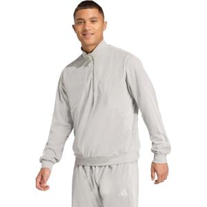 imageadidas mens House of Tiro Velour Halfzip Track TopMetal Grey