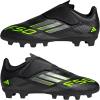 imageAdidas UnisexChild F50 Club Hook amp Loop Firm GroundMulti GroundBlackIron MetallicLucid Lemon