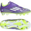 imageAdidas UnisexChild F50 Club Hook amp Loop Firm GroundMulti GroundPurple RushWhiteLucid Lemon
