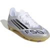 imageAdidas UnisexChild F50 League Firm GroundMulti Ground Soccer Cleats Little KidBig KidWhiteBlackGold Metallic