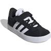 imageAdidas UnisexChild Vl Court 30 Elastic Lace amp StrapBlackBlackWhite