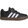 imageAdidas UnisexChild Vl Court 30 Elastic Lace amp StrapBlackWhiteBlack