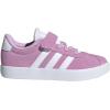 imageAdidas UnisexChild Vl Court 30 Elastic Lace amp StrapBliss LilacWhiteGrey