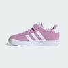 imageAdidas UnisexChild Vl Court 30 Elastic Lace amp StrapBliss LilacWhiteGrey