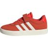 imageAdidas UnisexChild Vl Court 30 Elastic Lace amp StrapBright RedWhiteOff White
