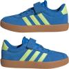 imageAdidas UnisexChild Vl Court 30 Elastic Lace amp StrapBright RoyalPulse LimeGum