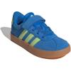 imageAdidas UnisexChild Vl Court 30 Elastic Lace amp StrapBright RoyalPulse LimeGum