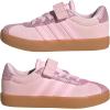 imageAdidas UnisexChild Vl Court 30 Elastic Lace amp StrapClear PinkClear PinkGum