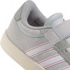 imageAdidas UnisexChild Vl Court 30 Elastic Lace amp StrapDash GreyWhiteLime Burst