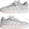imageAdidas UnisexChild Vl Court 30 Elastic Lace amp StrapDash GreyWhiteLime Burst