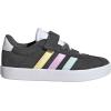 imageAdidas UnisexChild Vl Court 30 Elastic Lace amp StrapGreyHalo MintBliss Lilac