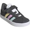 imageAdidas UnisexChild Vl Court 30 Elastic Lace amp StrapGreyHalo MintBliss Lilac