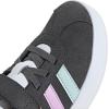 imageAdidas UnisexChild Vl Court 30 Elastic Lace amp StrapGreyHalo MintBliss Lilac