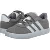imageAdidas UnisexChild Vl Court 30 Elastic Lace amp StrapGreyWhiteGrey
