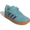 imageAdidas UnisexChild Vl Court 30 Elastic Lace amp StrapMint TonPreloved InkSilver Metallic