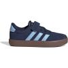 imageAdidas UnisexChild Vl Court 30 Elastic Lace amp StrapNight IndigoClear SkyGum