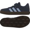 imageAdidas UnisexChild Vl Court 30 Elastic Lace amp StrapNight IndigoClear SkyGum