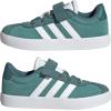 imageAdidas UnisexChild Vl Court 30 Elastic Lace amp StrapPowder TealWhitePreloved Teal