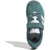 imageAdidas UnisexChild Vl Court 30 Elastic Lace amp StrapPowder TealWhitePreloved Teal