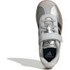 imageAdidas UnisexChild Vl Court 30 Elastic Lace amp StrapSilver MetallicBlackSolid Grey