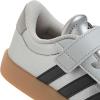 imageAdidas UnisexChild Vl Court 30 Elastic Lace amp StrapSilver MetallicBlackSolid Grey