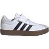 imageAdidas UnisexChild Vl Court 30 Elastic Lace amp StrapWhiteBlackGrey
