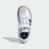 imageAdidas UnisexChild Vl Court 30 Elastic Lace amp StrapWhiteBlackGrey