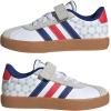 imageAdidas UnisexChild Vl Court 30 Elastic Lace amp StrapWhitePure RubyMystery Ink