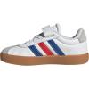 imageAdidas UnisexChild Vl Court 30 Elastic Lace amp StrapWhiteTeam Royal BlueBetter Scarlet