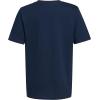 imageadidas Boys Big Short Sleeve Cotton Classic 2 Tone Bos Logo TShirtCollegiate Navy