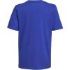 imageadidas Boys Big Short Sleeve Cotton Classic 2 Tone Bos Logo TShirtSemi Lucid Blue