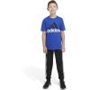 imageadidas Boys Big Short Sleeve Cotton Classic 2 Tone Bos Logo TShirtSemi Lucid Blue