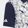 imageadidas Boys Camouflage Printed Golf Polo ShirtCollegiate Navy