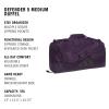 imageadidas Defender 5 Duffel Bag  Premium Duffle for Sports Gym amp TravelAurora Plum PurpleAurora Black