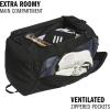 imageadidas Defender 5 Duffel Bag  Premium Duffle for Sports Gym amp TravelBlackSilver Metallic