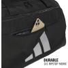 imageadidas Defender 5 Duffel Bag  Premium Duffle for Sports Gym amp TravelBlackSilver Metallic