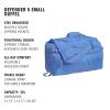 imageadidas Defender 5 Duffel Bag  Premium Duffle for Sports Gym amp TravelBlue FusionGlow Blue