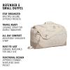 imageadidas Defender 5 Duffel Bag  Premium Duffle for Sports Gym amp TravelCrystal Linen BeigeTrace Khaki