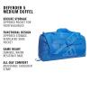 imageadidas Defender 5 Duffel Bag  Premium Duffle for Sports Gym amp TravelRay BlueWhite